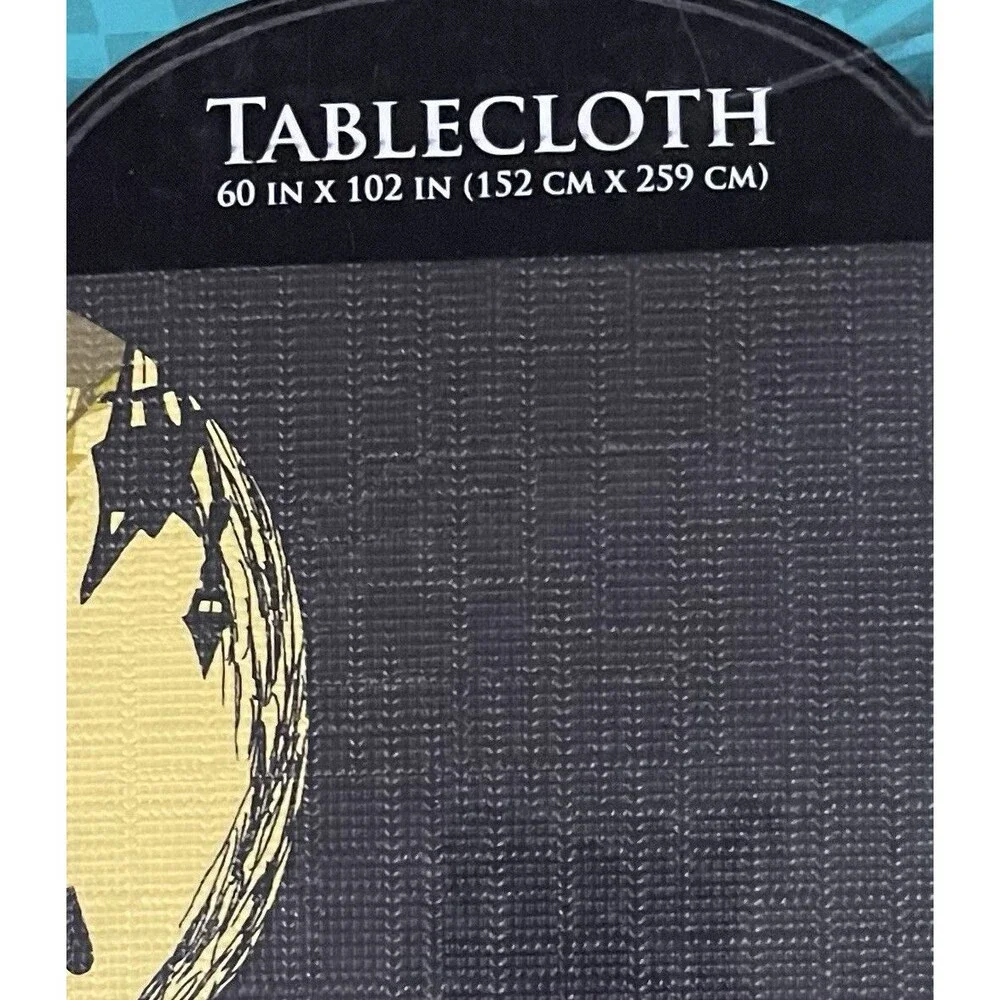 2 Disney Nightmare Before Christmas Tablecloths 70” Round And 60”X102” Rectangle